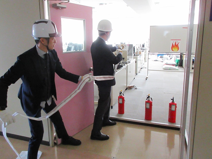 千葉キャンパスにて防火・防災訓練を実施しました。