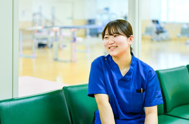 自分自身で治療プログラムまで考え、責任感を持って取り組む日々。