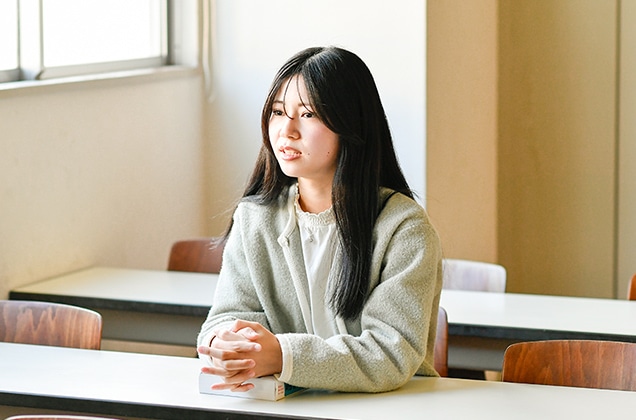 助産師に憧れ、自分の得意なことを活かして人の役に立ちたい。