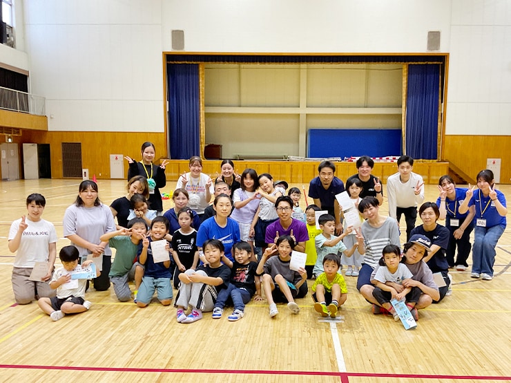 帝京平成スポーツアカデミーと連携して、地域の親子向けに「親子で楽しむ体つくり教室」イベントを開催しました。