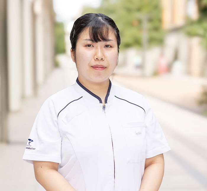 新田 恭子<small>さん</small><br><small>勤務先：帝京大学医学部附属病院勤務 （2024年3月卒業）</small>