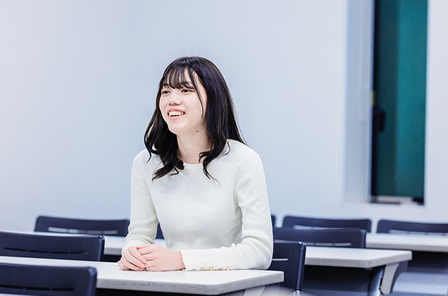 「英語でコミュニケーションを取りたい!」と強く思い、志望しました。